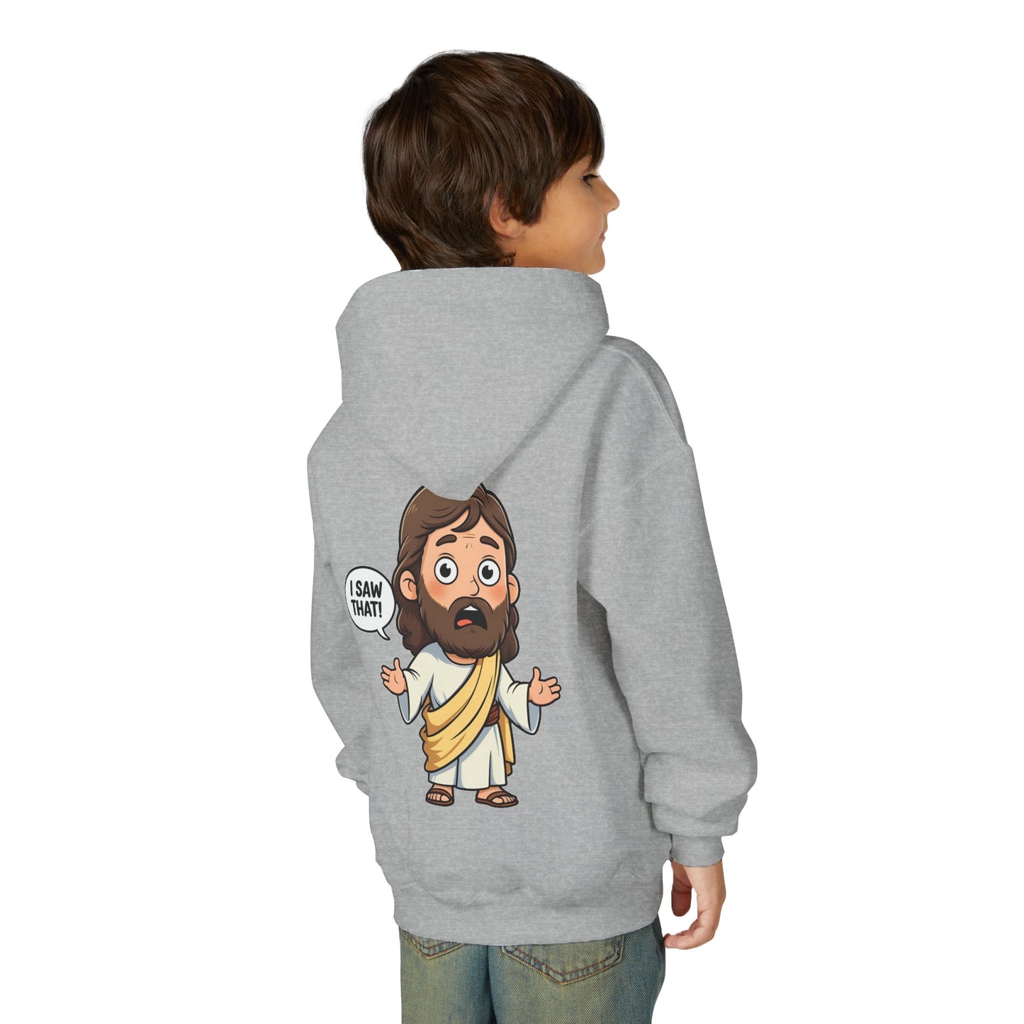 π Sweet Jesus Youth Hoodie β "I Saw That!" Edition π