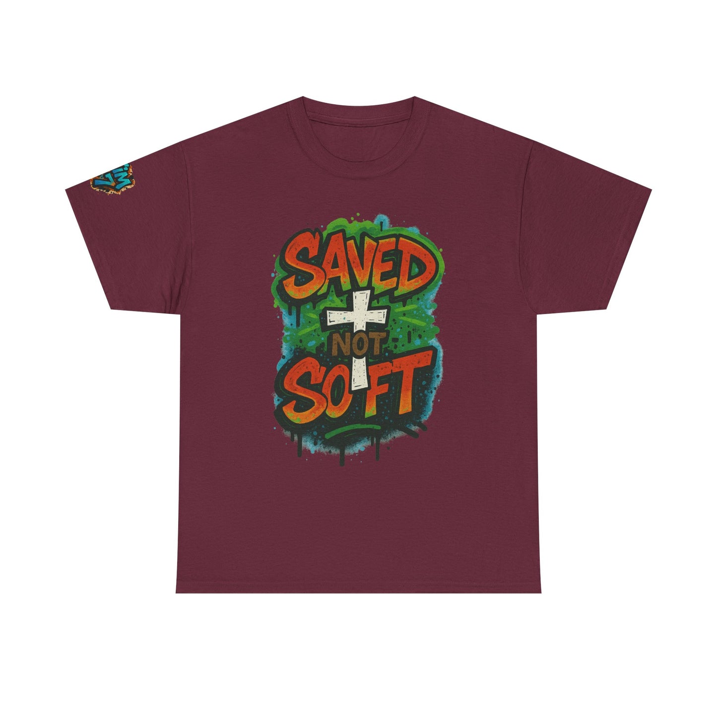 Christian Tee - Saved not Soft Unisex Heavy Cotton