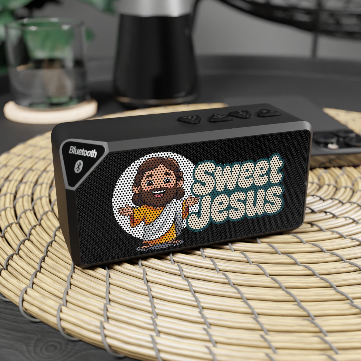 Bluetooth Speaker, Sweet Jesus Design, Perfect for Parties, Gift for Music Lovers, Home Decor, Funny Speaker