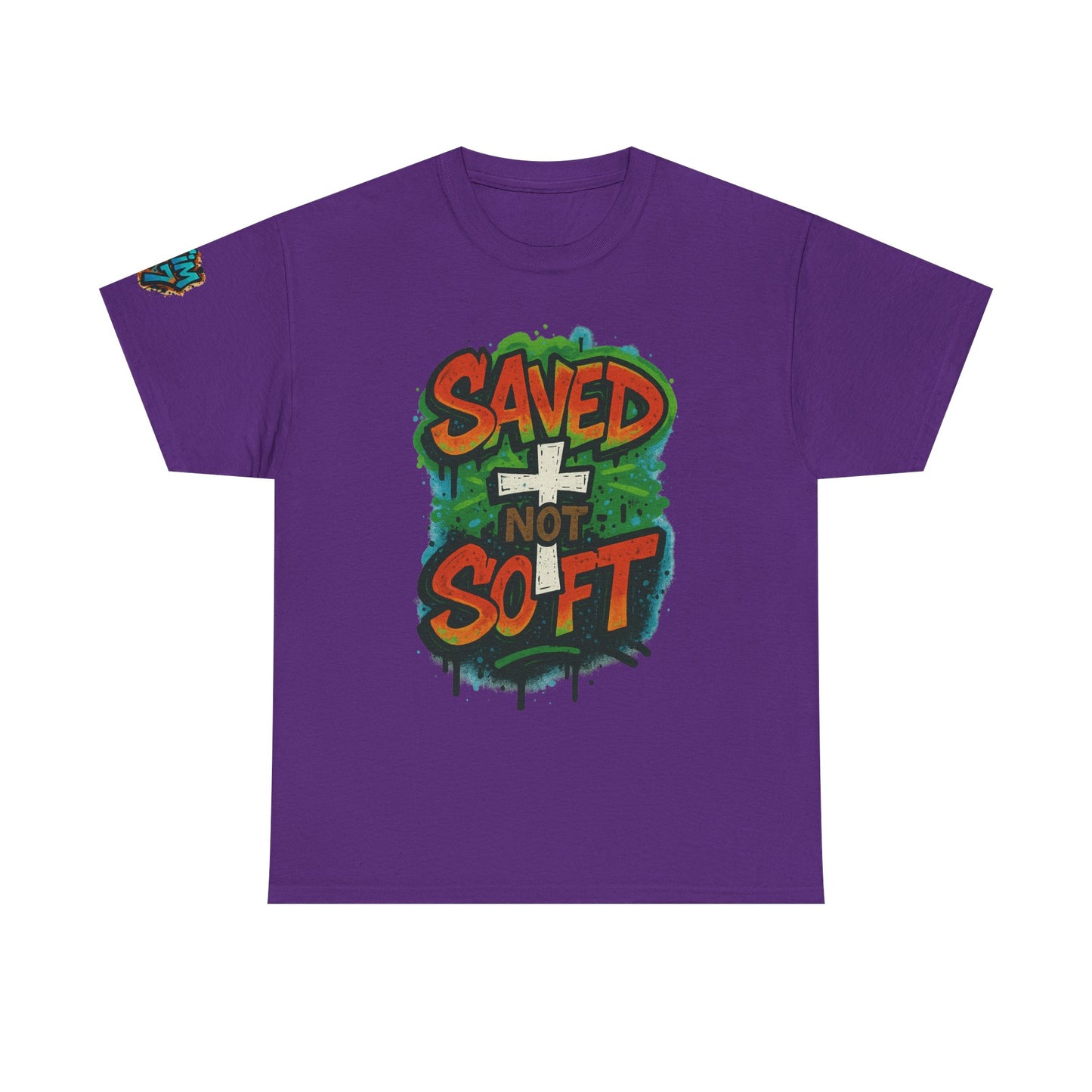 Christian Tee - Saved not Soft Unisex Heavy Cotton
