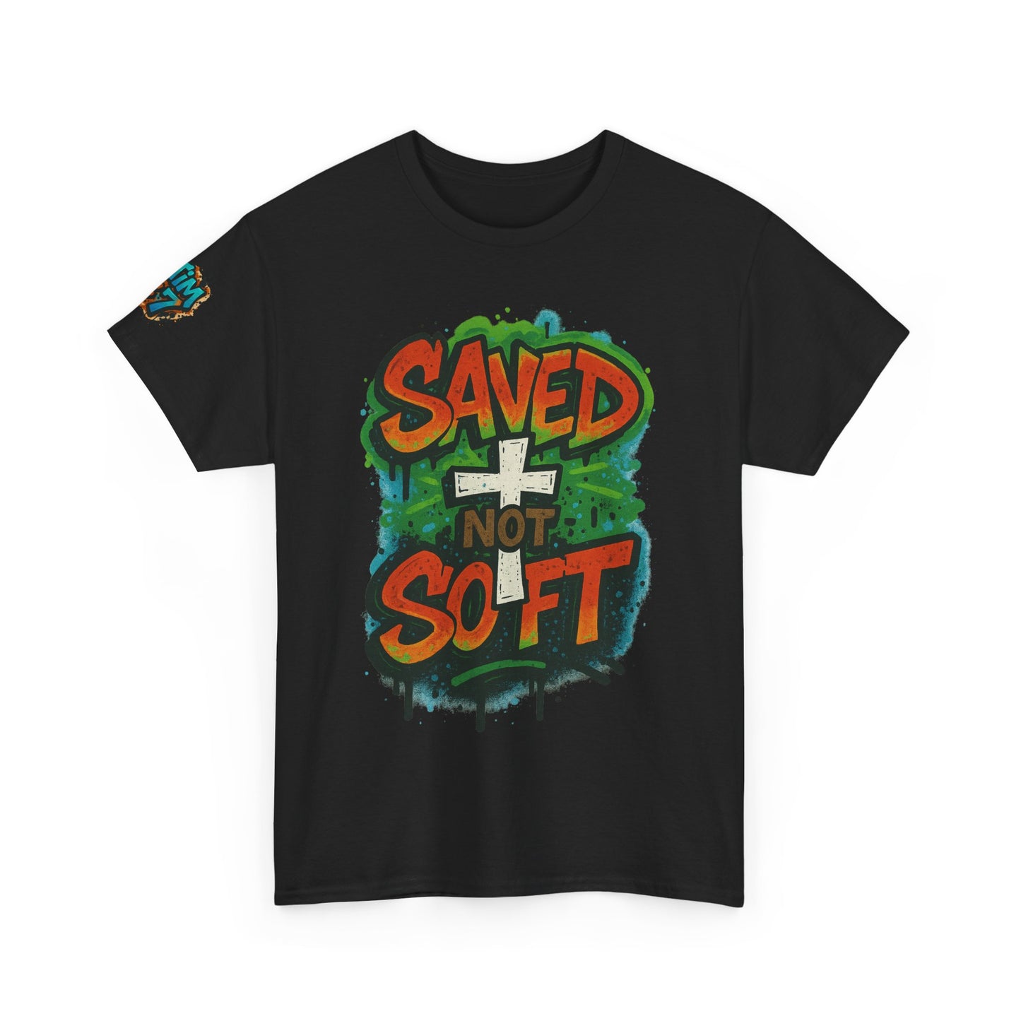 Christian Tee - Saved not Soft Unisex Heavy Cotton