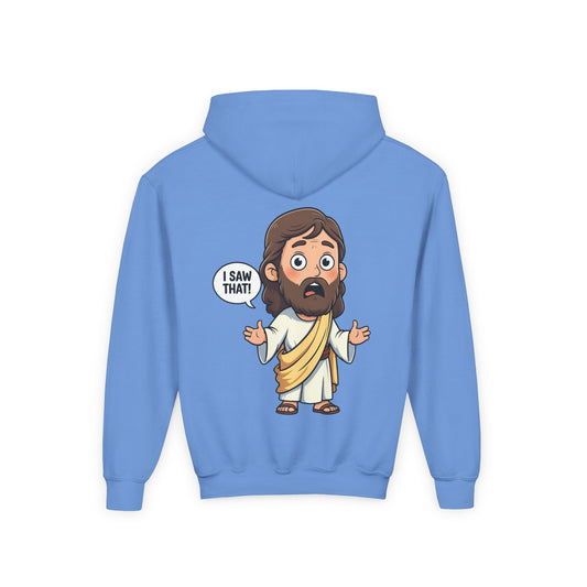👕 Sweet Jesus Youth Hoodie – "I Saw That!" Edition 👕