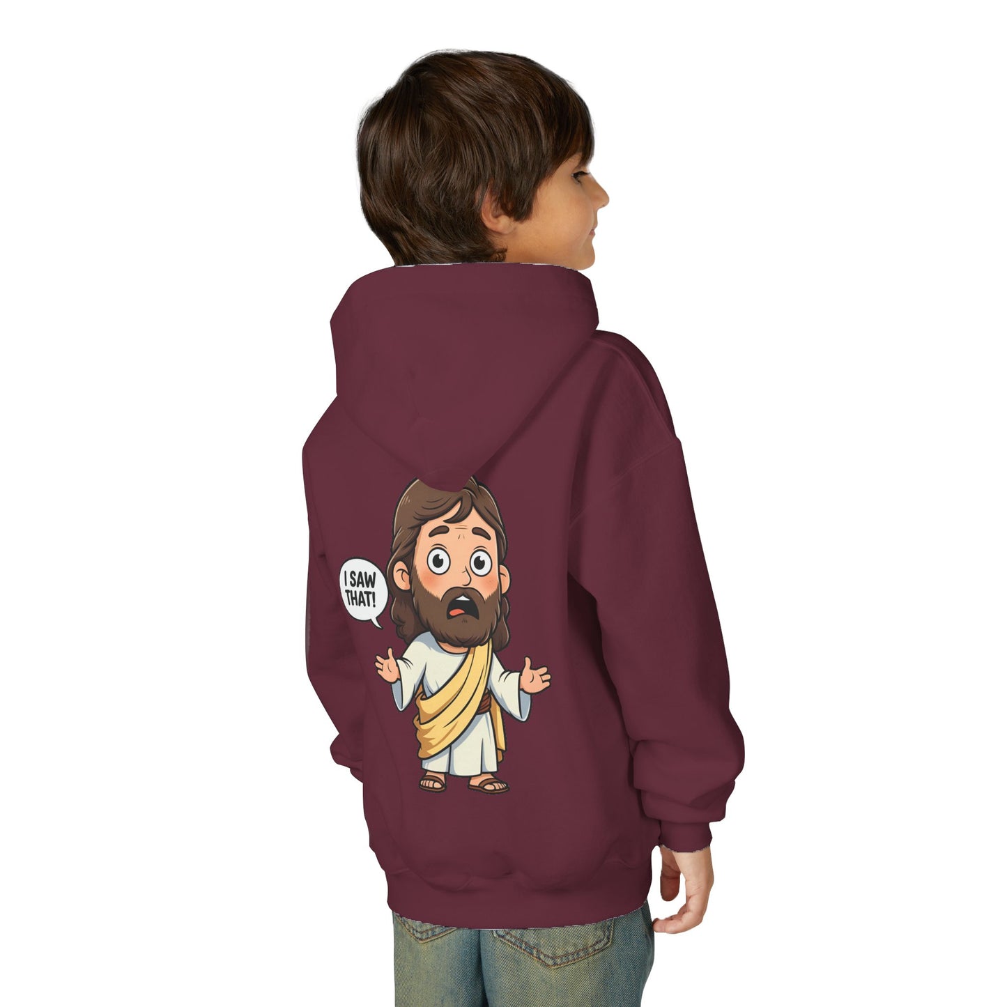 π Sweet Jesus Youth Hoodie β "I Saw That!" Edition π