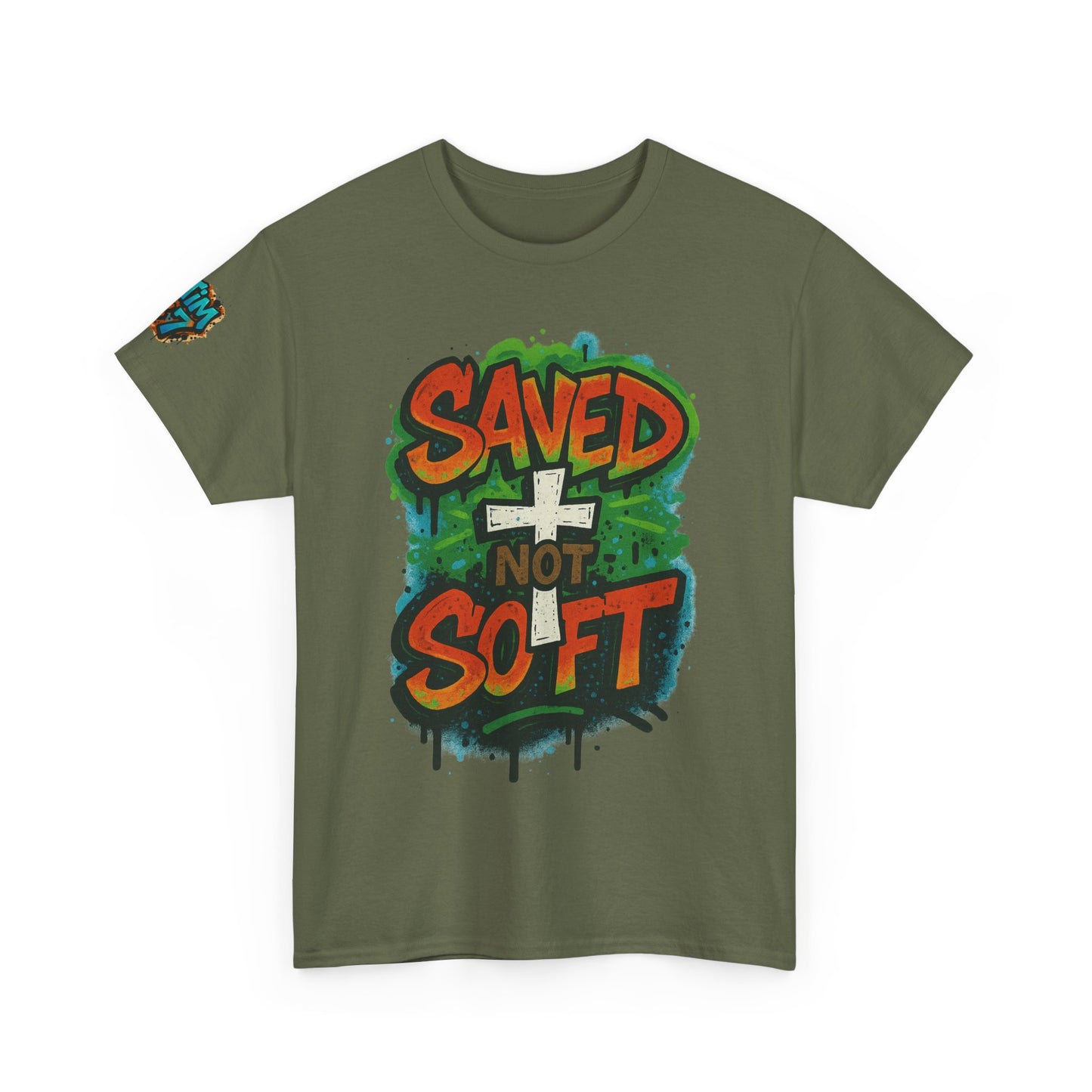 Christian Tee - Saved not Soft Unisex Heavy Cotton