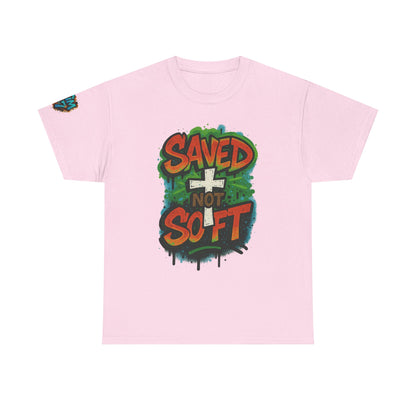 Christian Tee - Saved not Soft Unisex Heavy Cotton