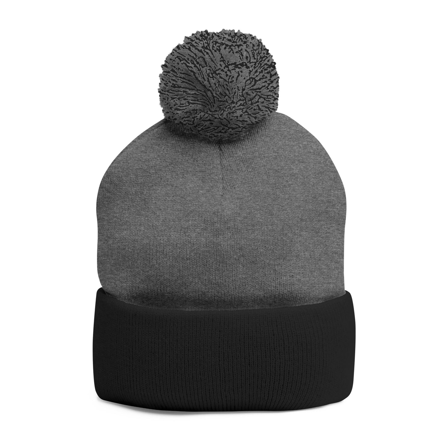 Beanie Hat - Don't Let Fall Sneak Up on You - Embroidered Pom-Pom Knit Cap