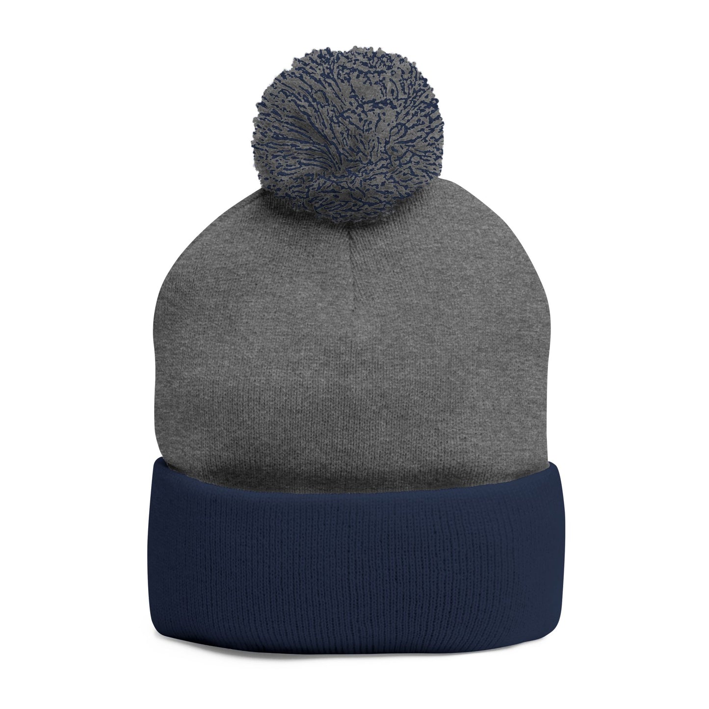Beanie Hat - Don't Let Fall Sneak Up on You - Embroidered Pom-Pom Knit Cap