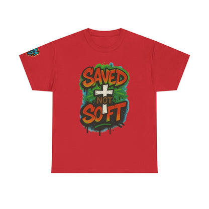 Christian Tee - Saved not Soft Unisex Heavy Cotton