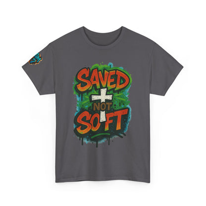Christian Tee - Saved not Soft Unisex Heavy Cotton