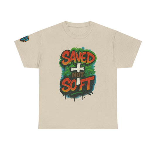 Christian Tee - Saved not Soft Unisex Heavy Cotton