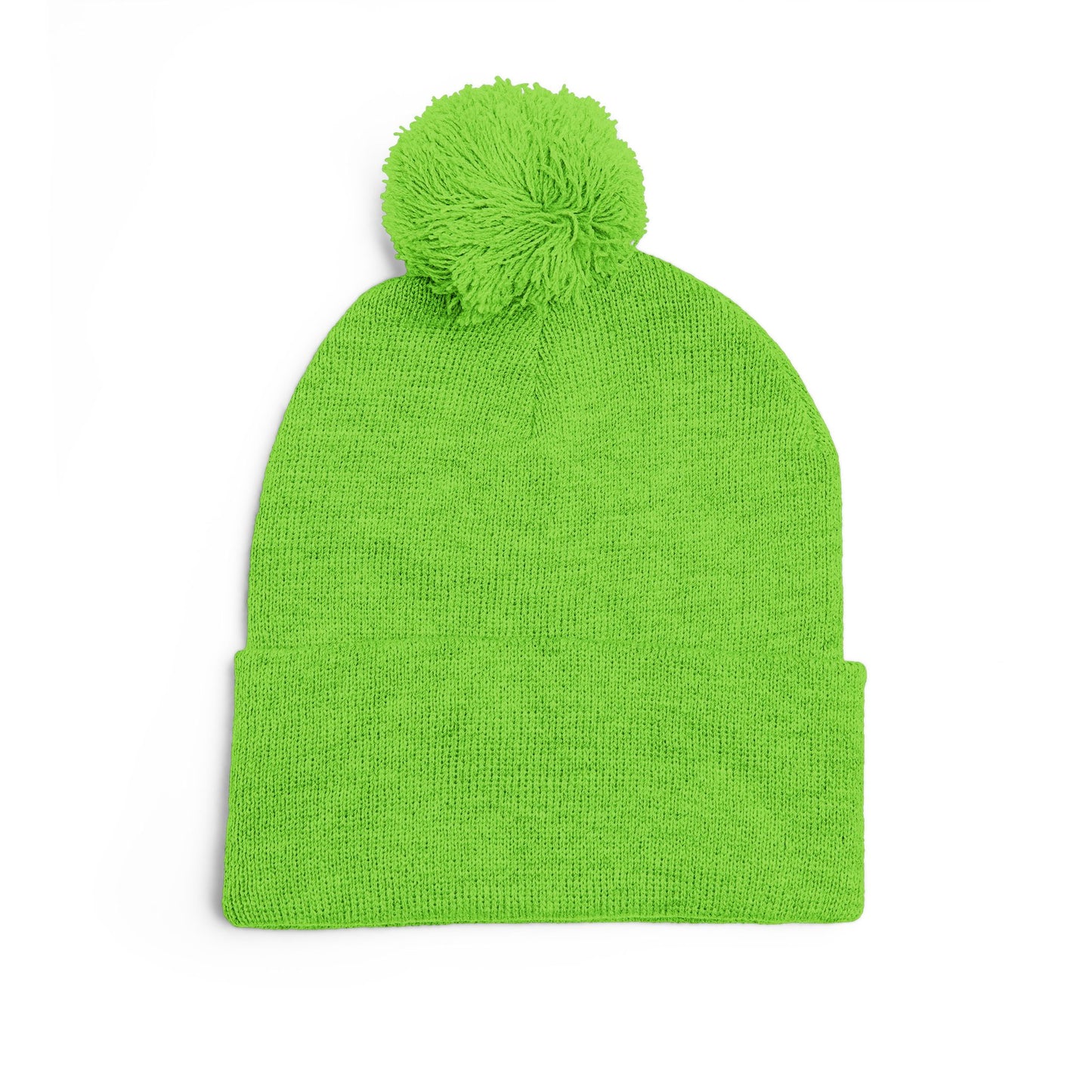Beanie Hat - Don't Let Fall Sneak Up on You - Embroidered Pom-Pom Knit Cap