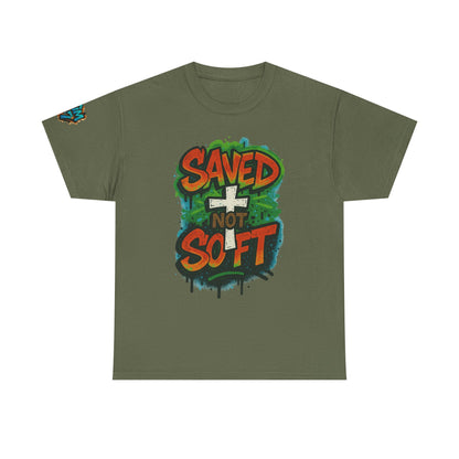 Christian Tee - Saved not Soft Unisex Heavy Cotton