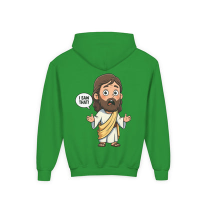 👕 Sweet Jesus Youth Hoodie – "I Saw That!" Edition 👕
