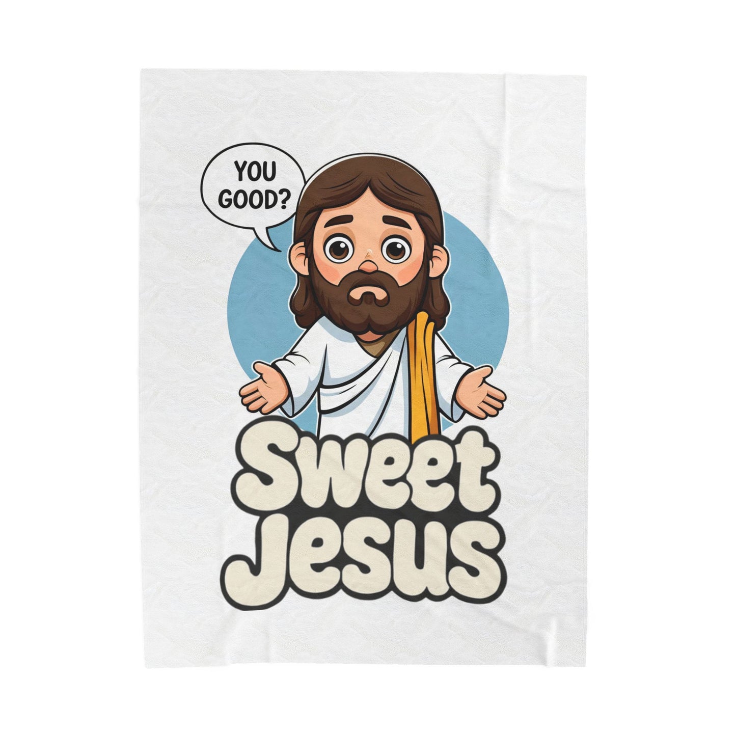 Blanket Velveteen Plush Sweet Jesus Warm Hug