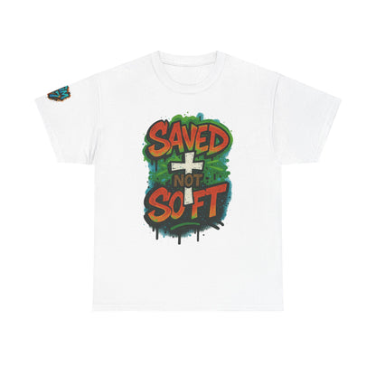 Christian Tee - Saved not Soft Unisex Heavy Cotton