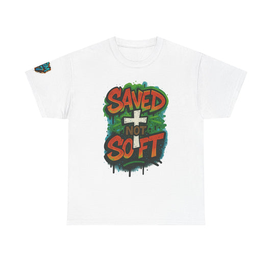 Christian Tee - Saved not Soft Unisex Heavy Cotton