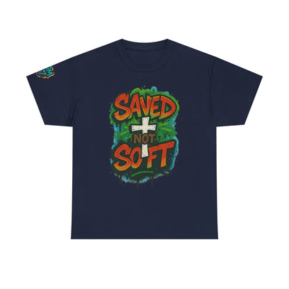Christian Tee - Saved not Soft Unisex Heavy Cotton