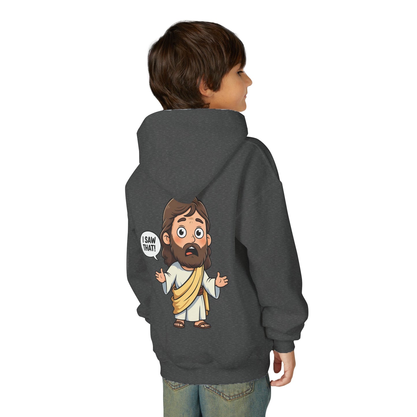 👕 Sweet Jesus Youth Hoodie – "I Saw That!" Edition 👕