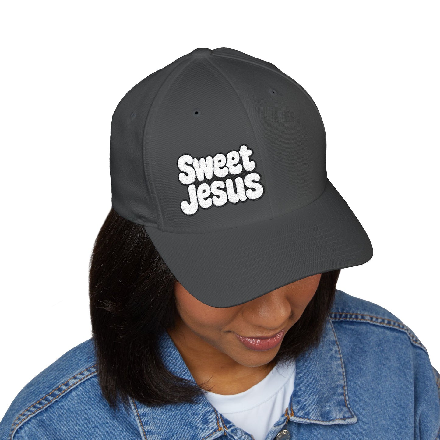 Sweet Jesus Embroidered Cap, Adjustable Baseball Hat, Funny Gift for Christians, Stylish Summer Accessory, Unique Religious Merchandise