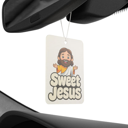 Sweet Jesus Air Freshener, Christian Car Decor, Religious Gift, Funny Scent Diffuser, Spiritual Home Accessory