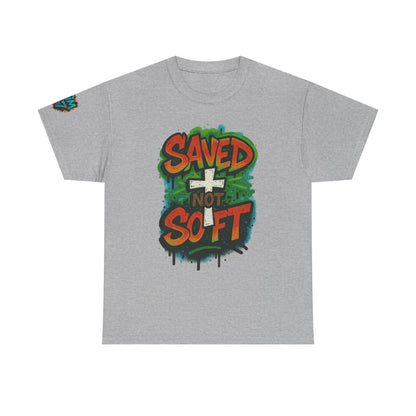 Christian Tee - Saved not Soft Unisex Heavy Cotton