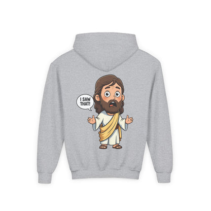 👕 Sweet Jesus Youth Hoodie – "I Saw That!" Edition 👕