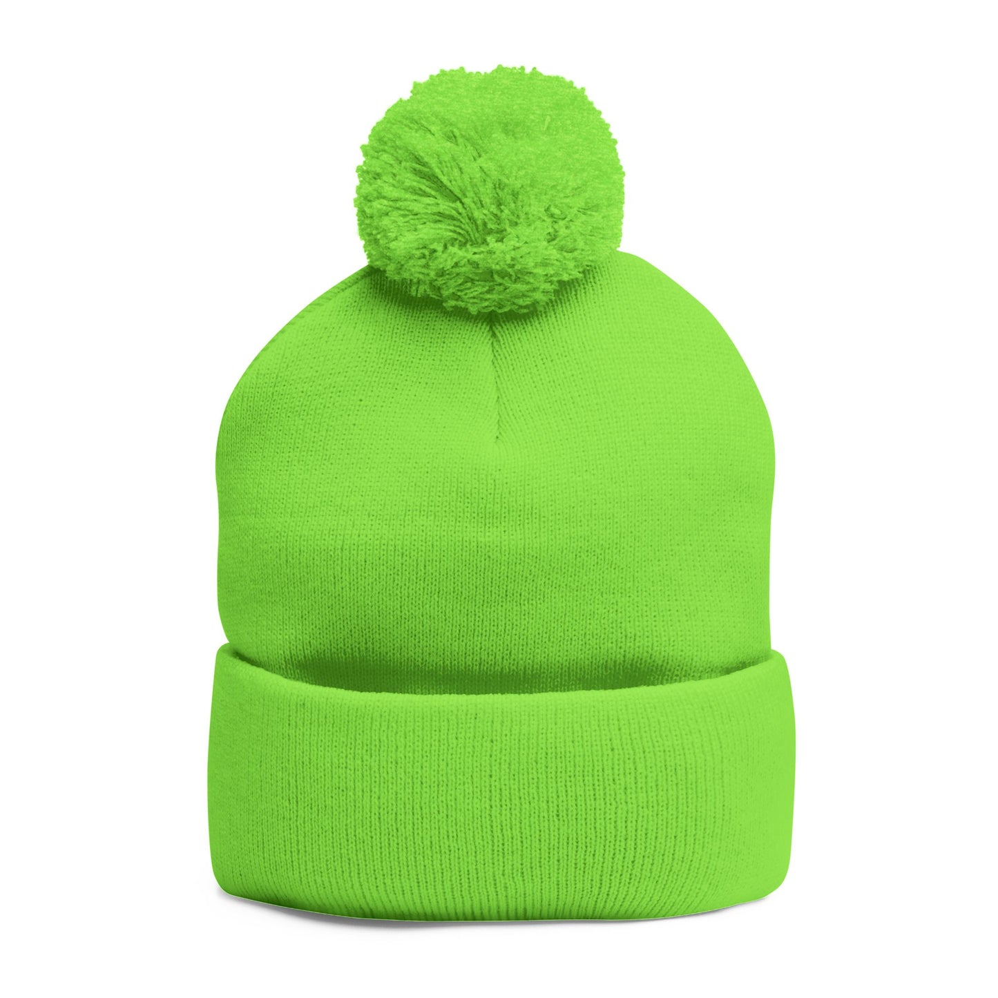 Beanie Hat - Don't Let Fall Sneak Up on You - Embroidered Pom-Pom Knit Cap