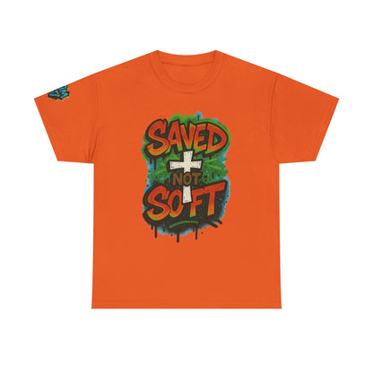 Christian Tee - Saved not Soft Unisex Heavy Cotton