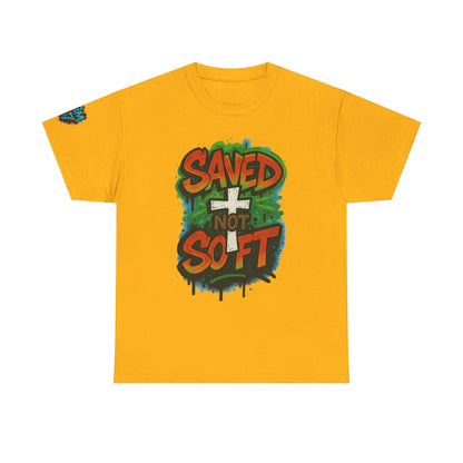 Christian Tee - Saved not Soft Unisex Heavy Cotton
