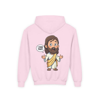 👕 Sweet Jesus Youth Hoodie – "I Saw That!" Edition 👕