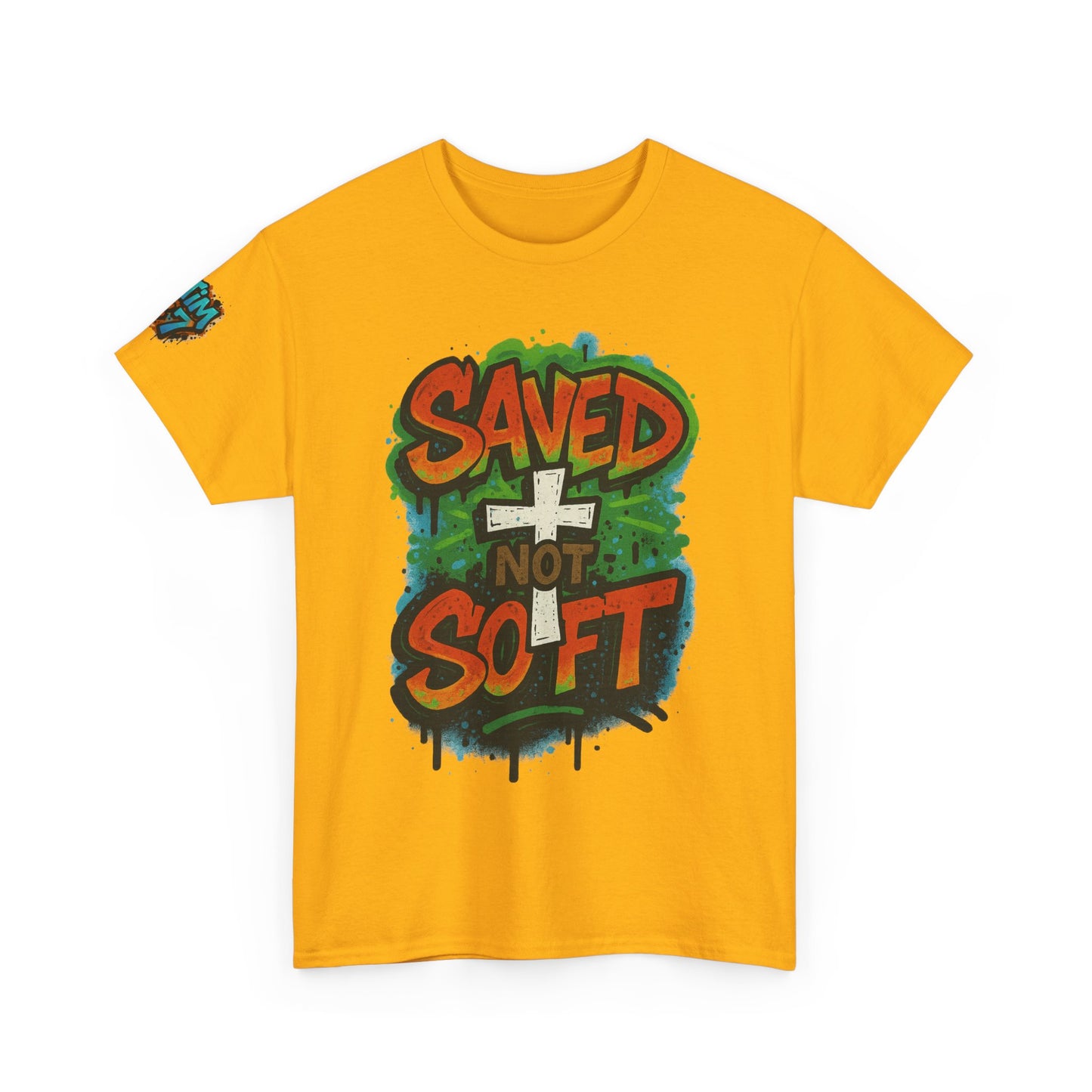 Christian Tee - Saved not Soft Unisex Heavy Cotton