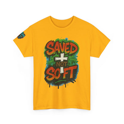 Christian Tee - Saved not Soft Unisex Heavy Cotton