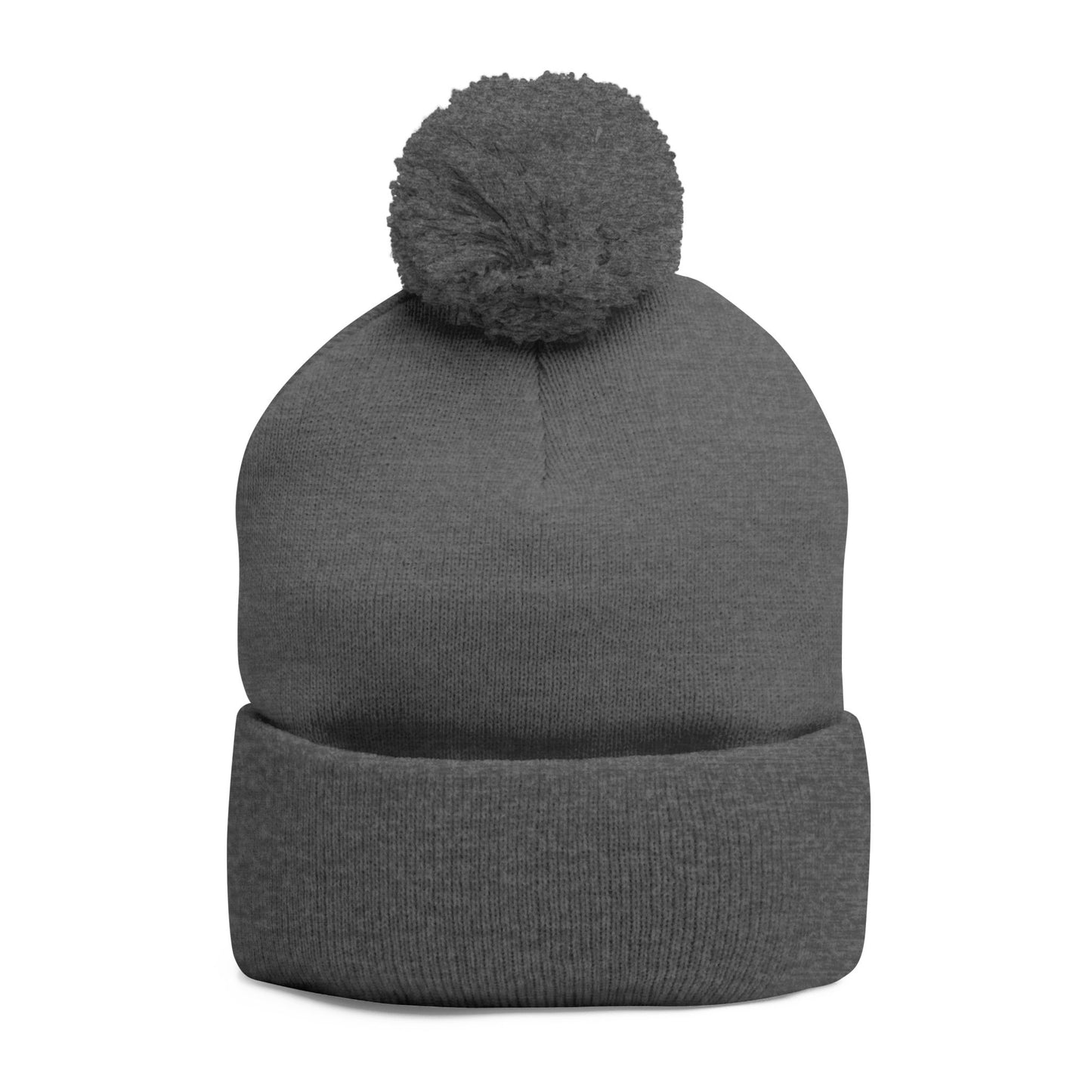 Beanie Hat - Don't Let Fall Sneak Up on You - Embroidered Pom-Pom Knit Cap