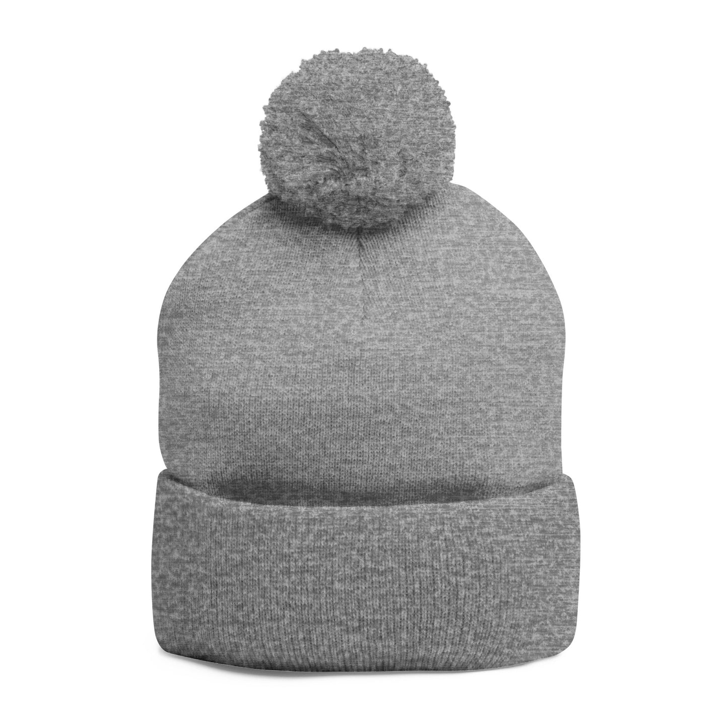 Beanie Hat - Don't Let Fall Sneak Up on You - Embroidered Pom-Pom Knit Cap