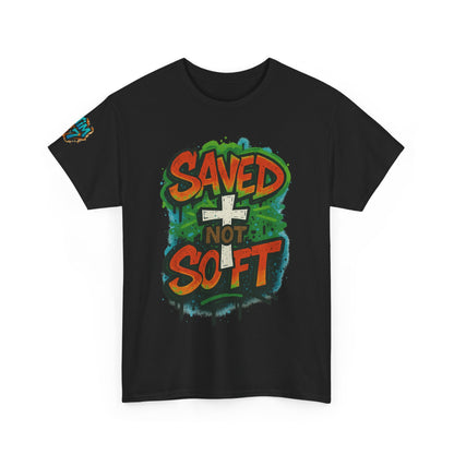Christian Tee - Saved not Soft Unisex Heavy Cotton