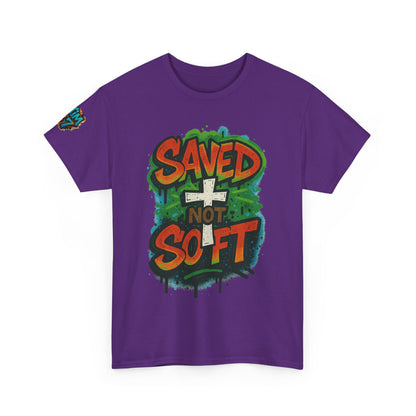 Christian Tee - Saved not Soft Unisex Heavy Cotton