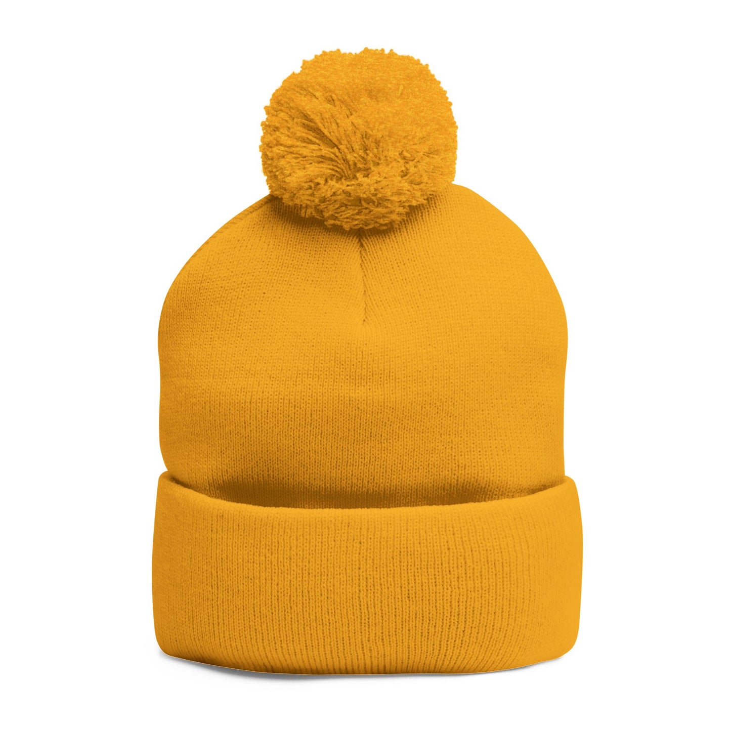 Beanie Hat - Don't Let Fall Sneak Up on You - Embroidered Pom-Pom Knit Cap