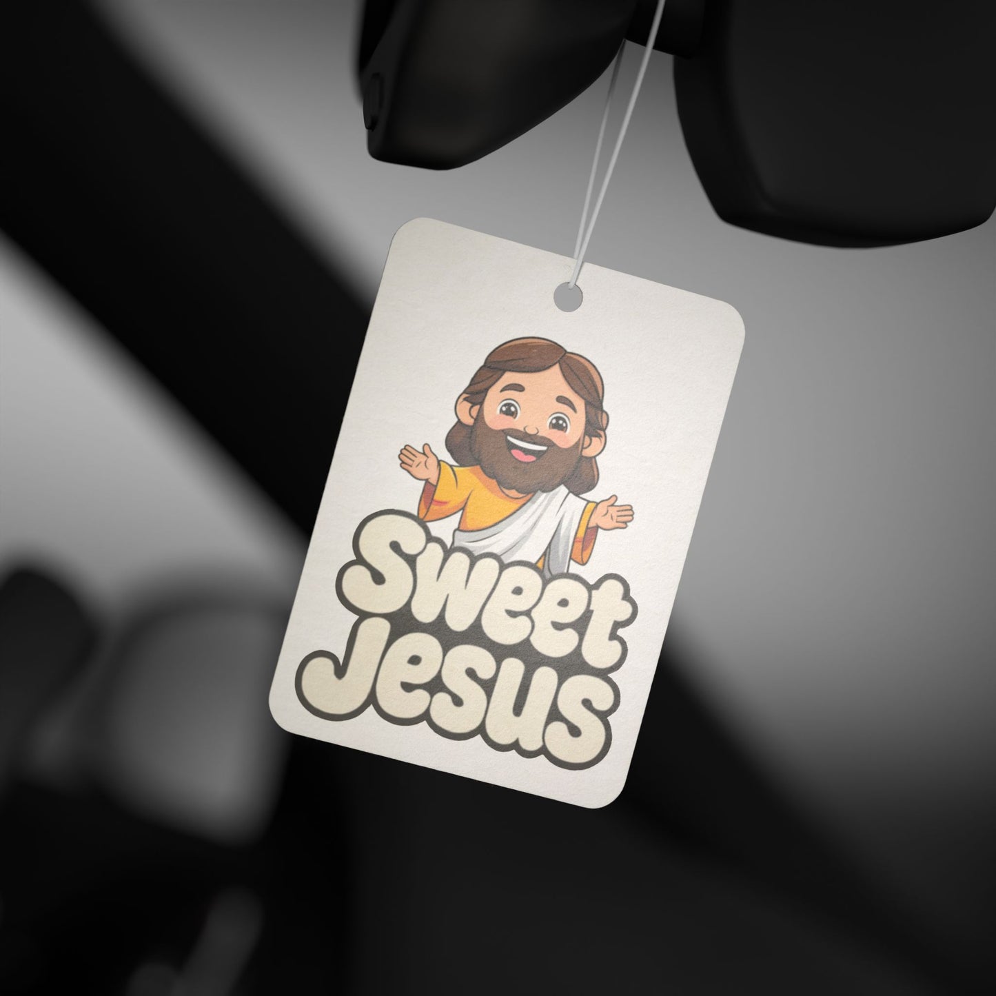Sweet Jesus Air Freshener, Christian Car Decor, Religious Gift, Funny Scent Diffuser, Spiritual Home Accessory