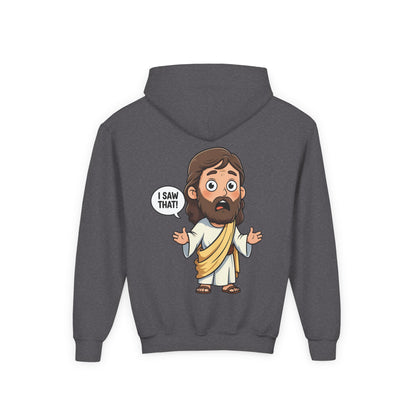 👕 Sweet Jesus Youth Hoodie – "I Saw That!" Edition 👕