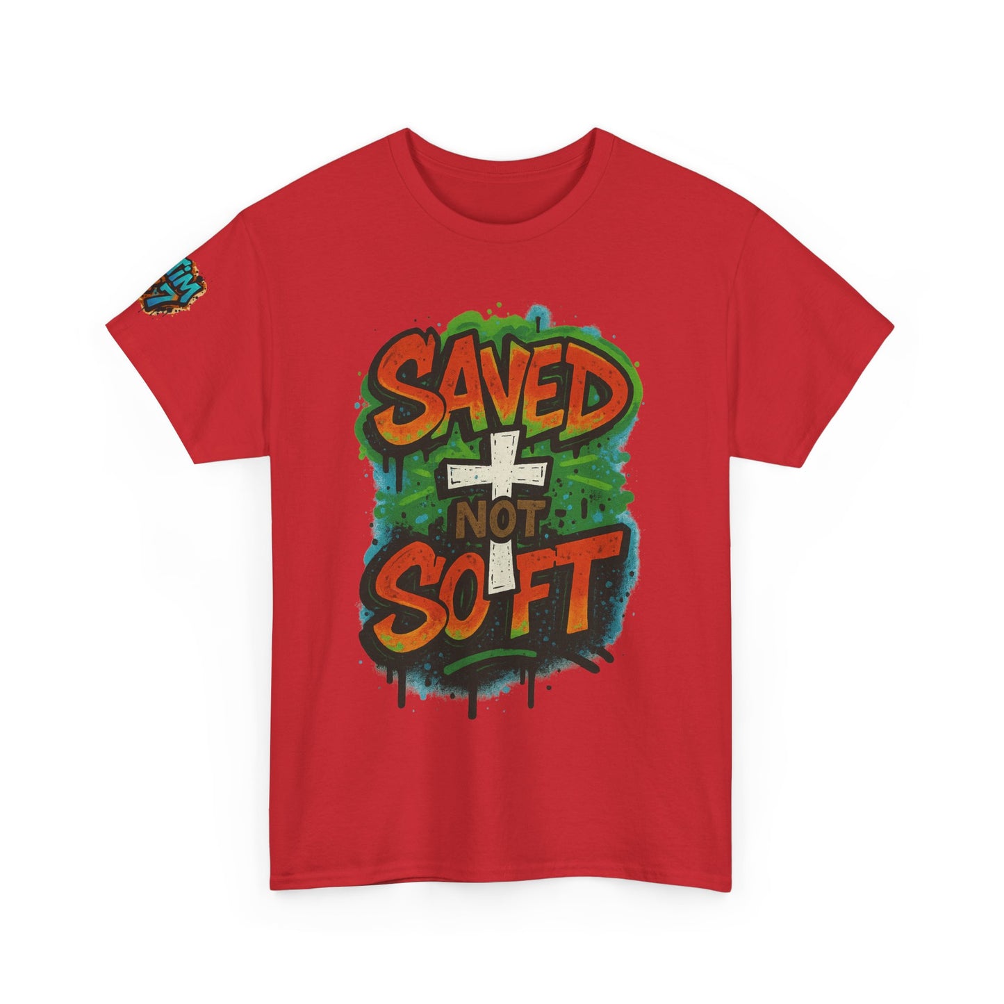 Christian Tee - Saved not Soft Unisex Heavy Cotton