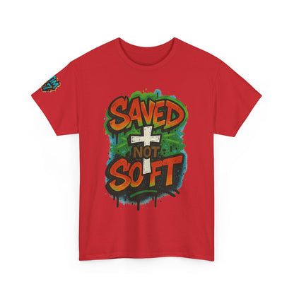 Christian Tee - Saved not Soft Unisex Heavy Cotton