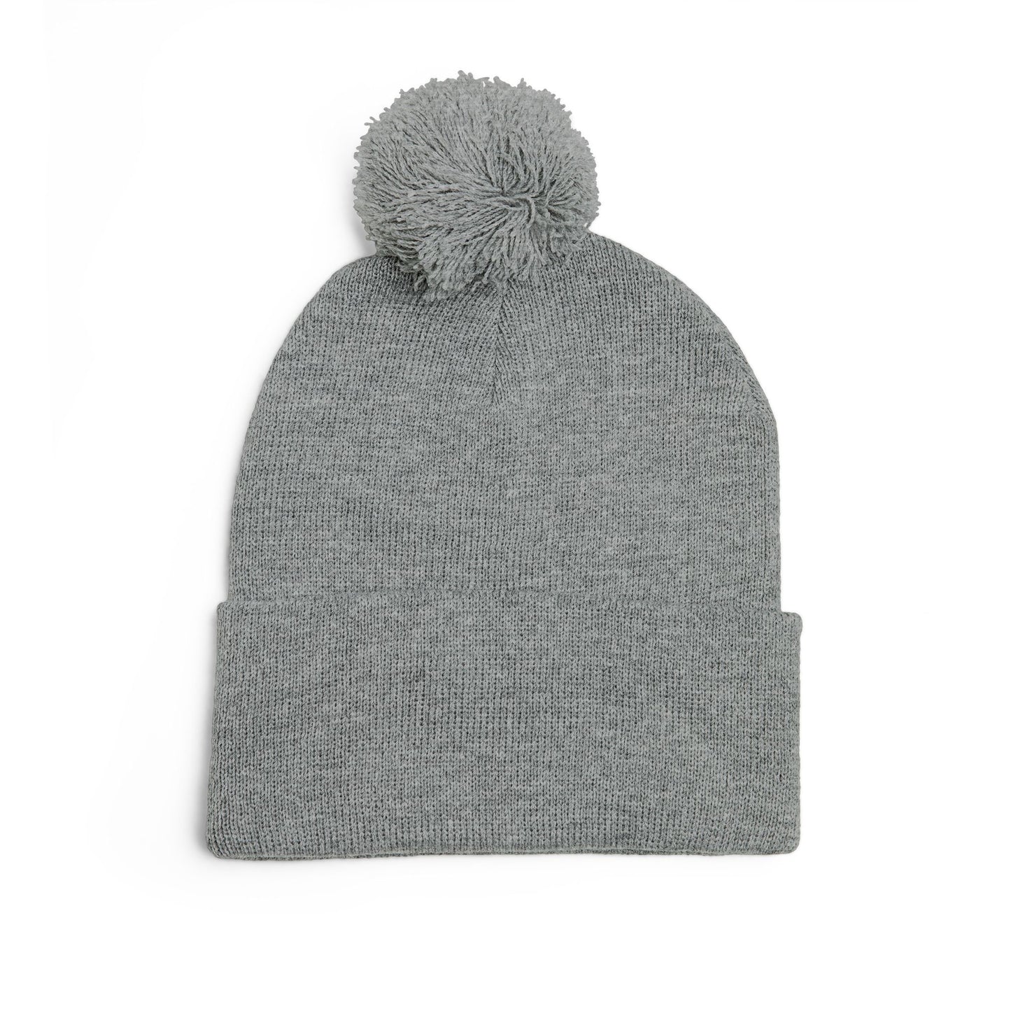 Beanie Hat - Don't Let Fall Sneak Up on You - Embroidered Pom-Pom Knit Cap