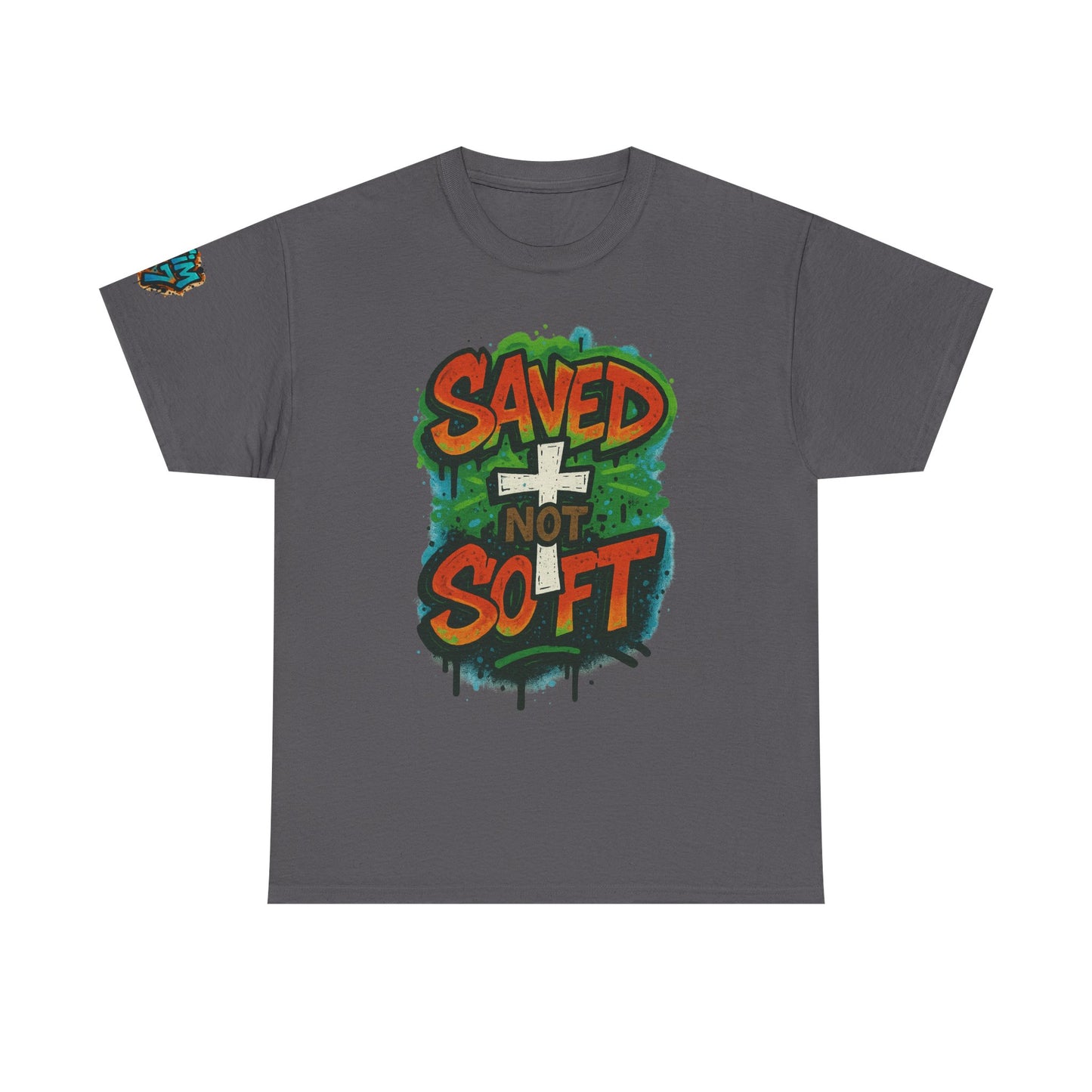 Christian Tee - Saved not Soft Unisex Heavy Cotton