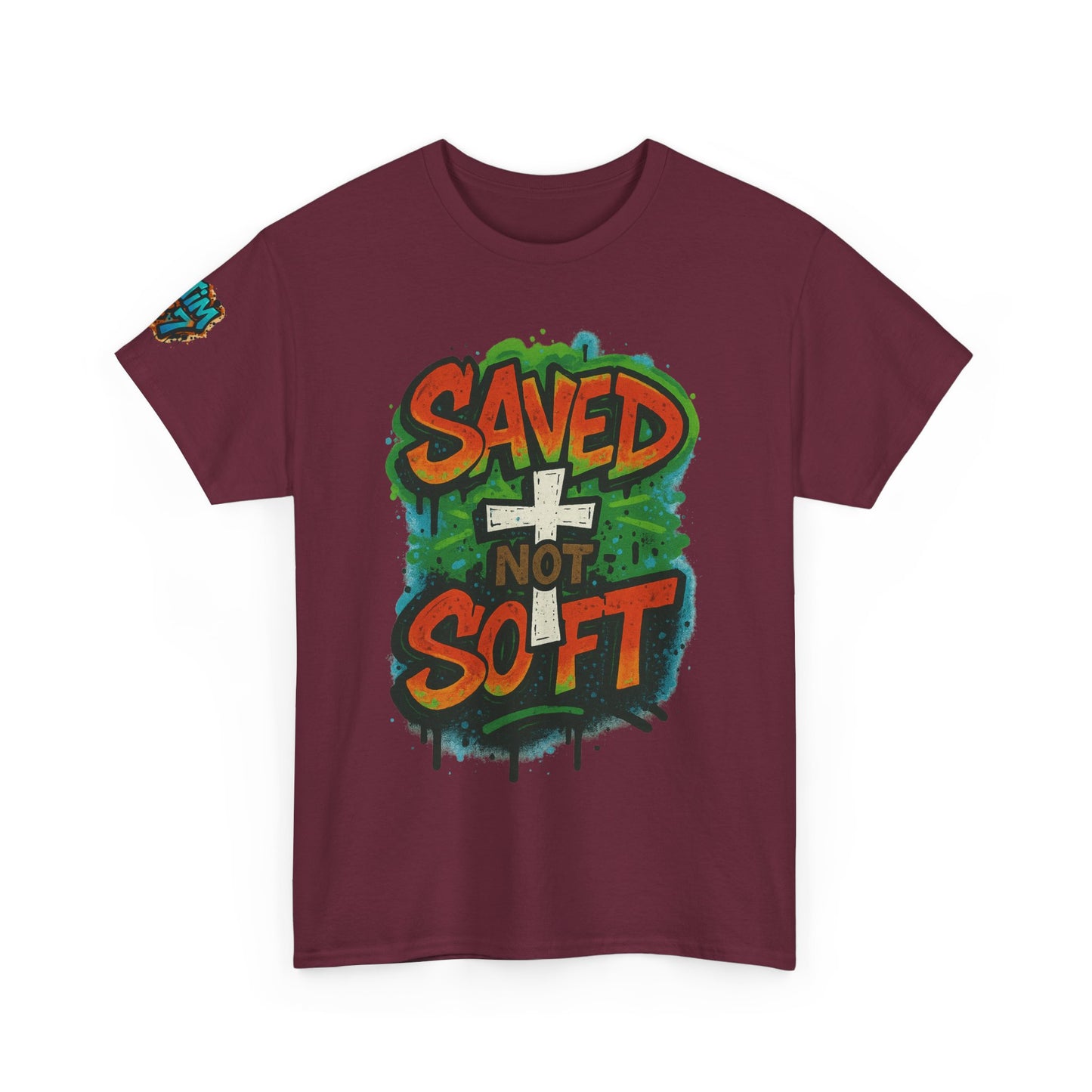 Christian Tee - Saved not Soft Unisex Heavy Cotton