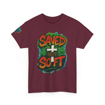 Christian Tee - Saved not Soft Unisex Heavy Cotton