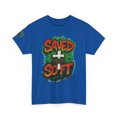 Christian Tee - Saved not Soft Unisex Heavy Cotton