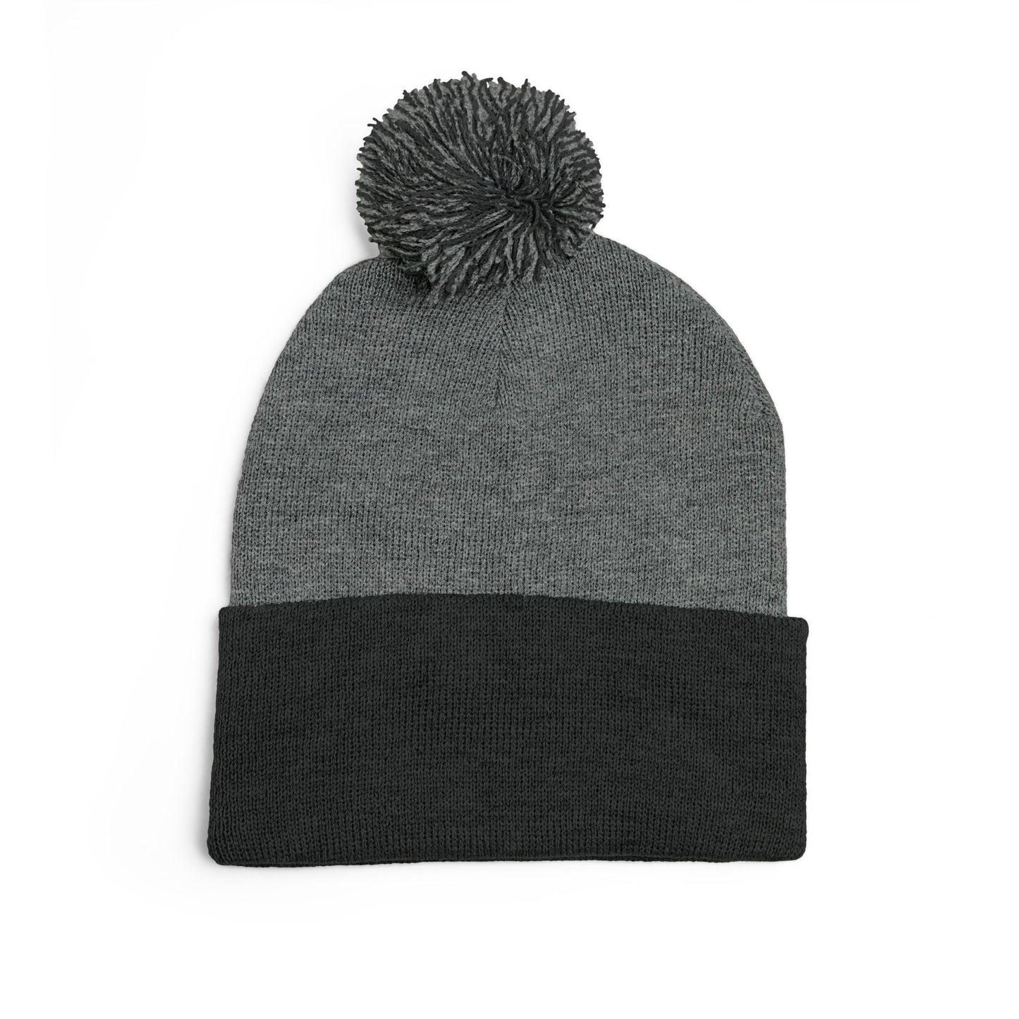 Beanie Hat - Don't Let Fall Sneak Up on You - Embroidered Pom-Pom Knit Cap