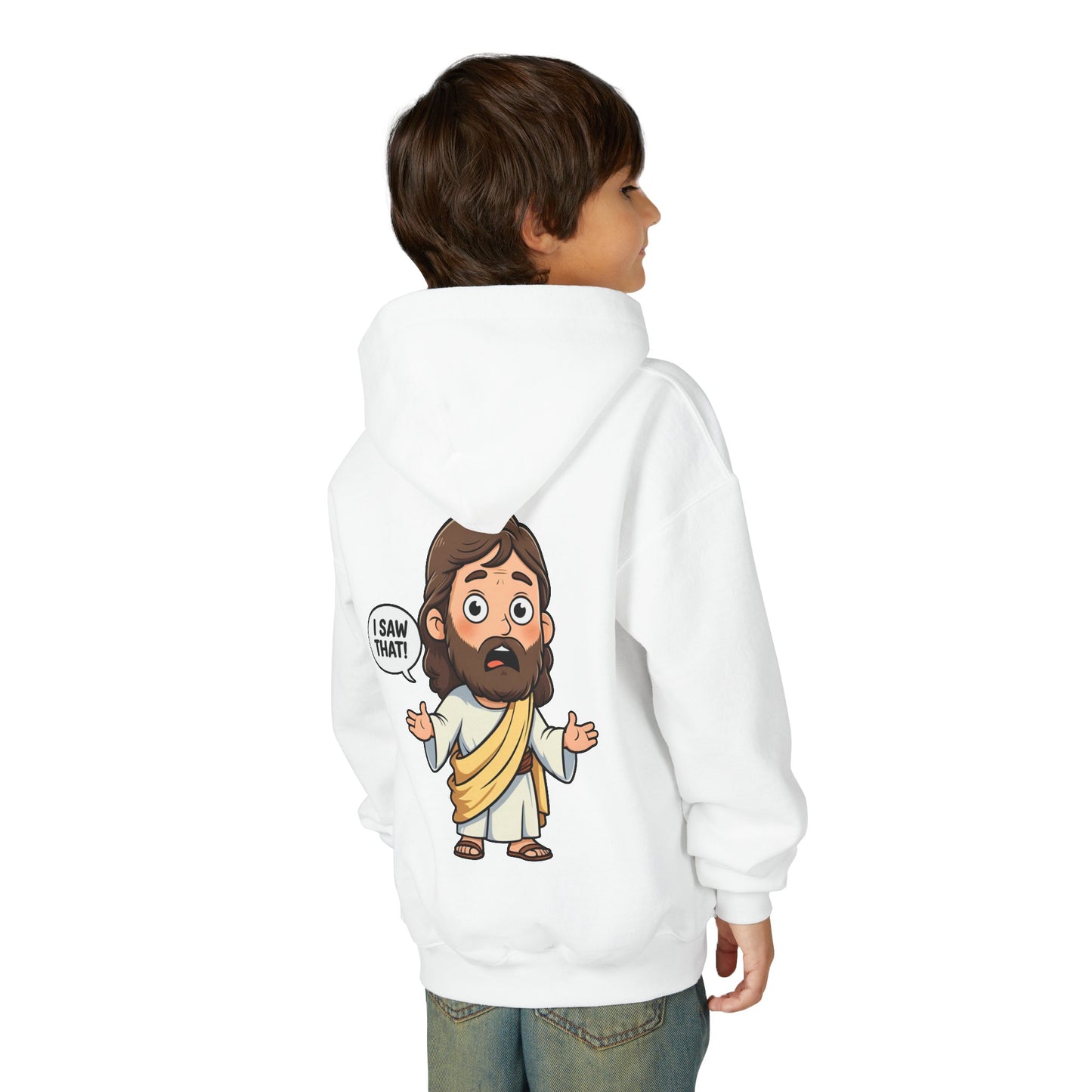 👕 Sweet Jesus Youth Hoodie – "I Saw That!" Edition 👕