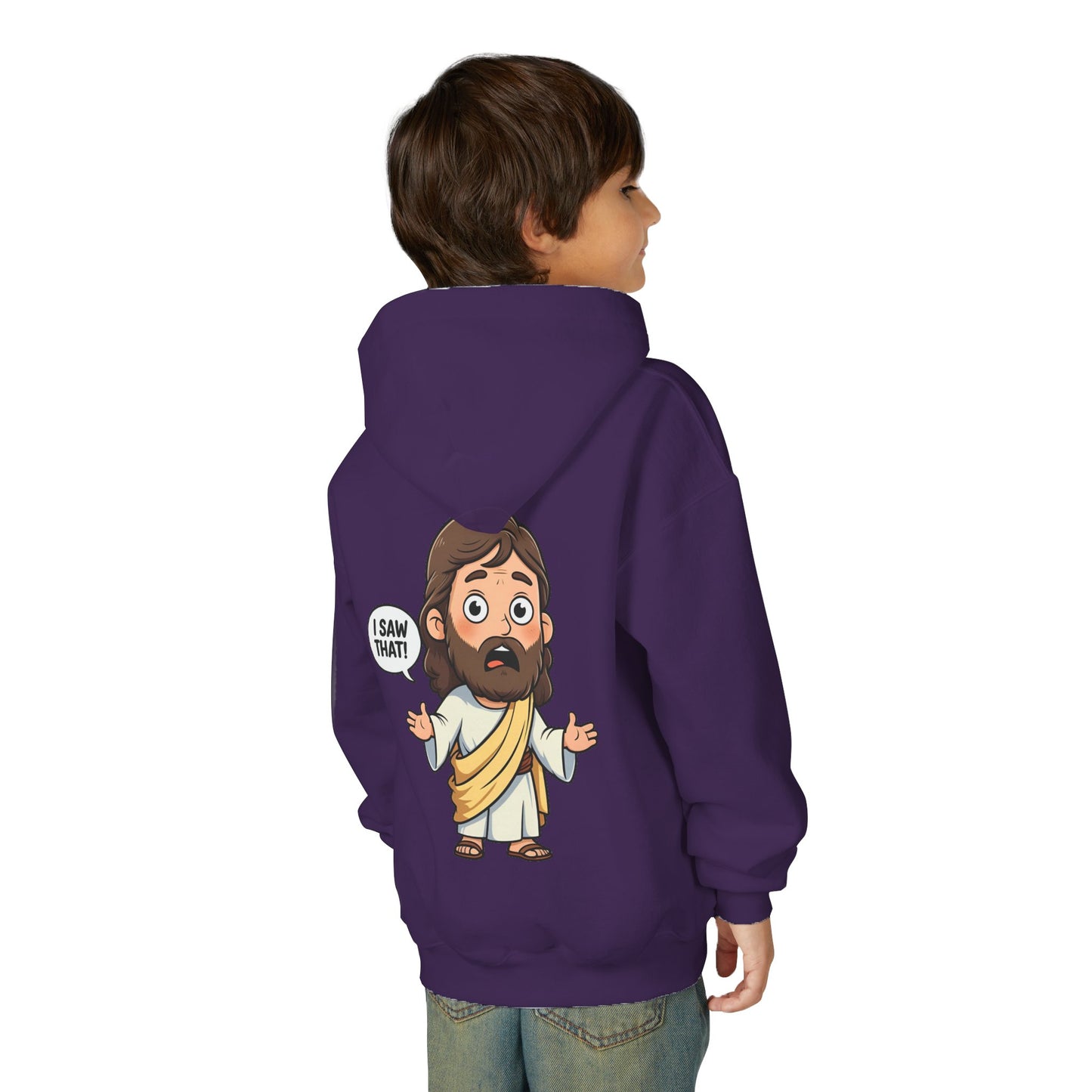 👕 Sweet Jesus Youth Hoodie – "I Saw That!" Edition 👕