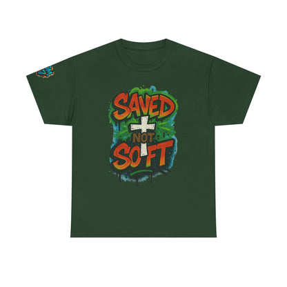Christian Tee - Saved not Soft Unisex Heavy Cotton